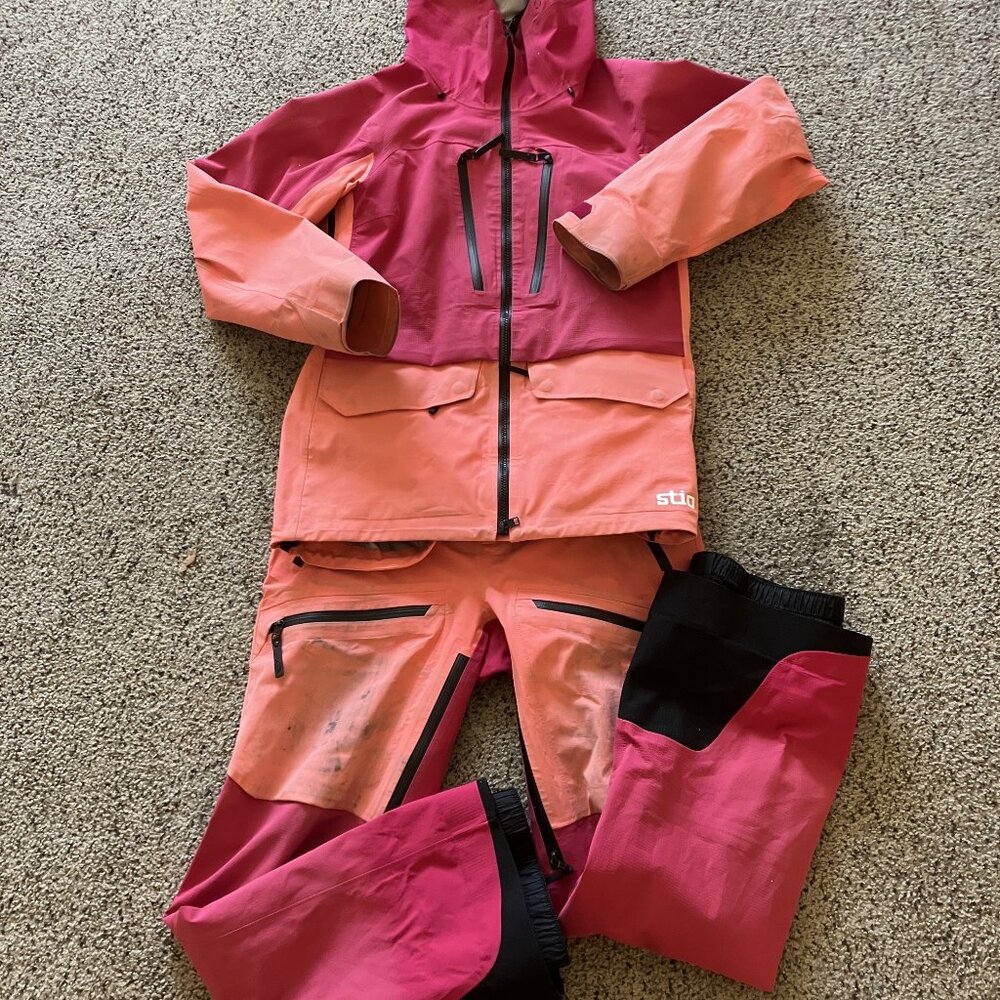 Stio figment Jacket and bibs